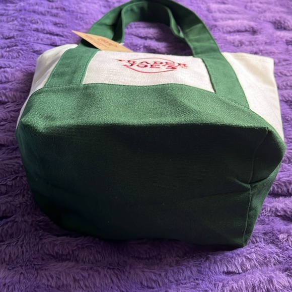 Viral! Trader Joe’s mini canvas bag green NWT - Picture 2 of 4